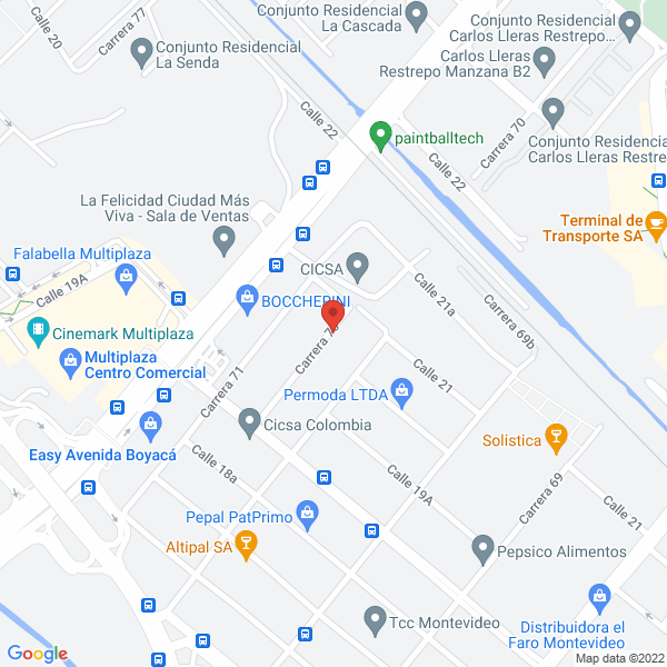 Mapa de Endipack Ltda.