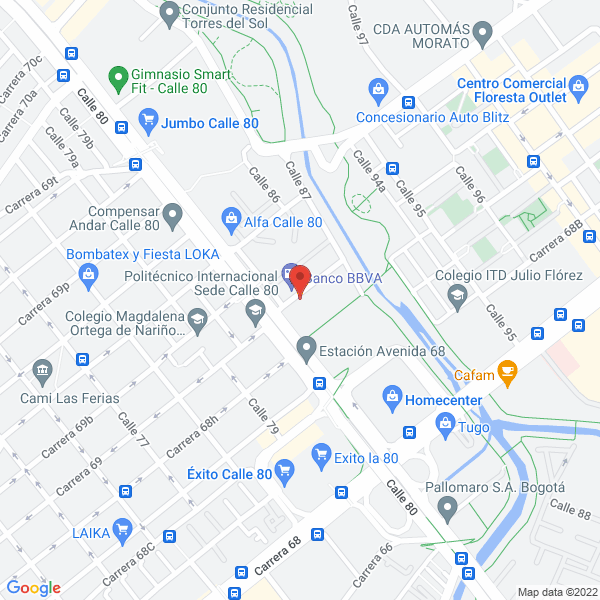 Mapa de Generando Ltda