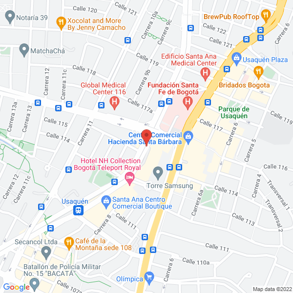 Mapa de Genomma Lab Colombia Ltda.