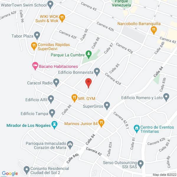 Map of Hogar Geriátrico Casa Del Abuelo