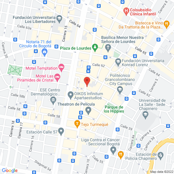 Mapa de Fundación Centro De Investigación Docencia Y Consultoría Administrativa Cidca