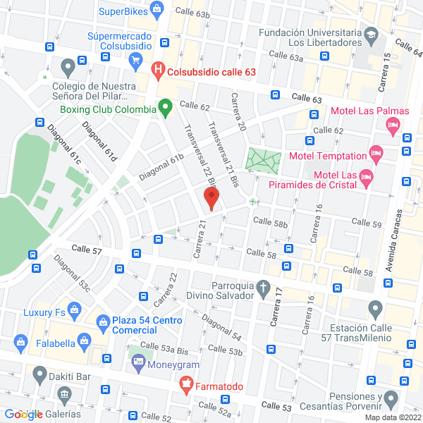 Mapa de Fundación Doctora Clown