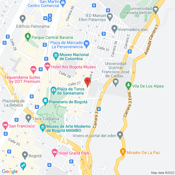 Mapa de Fundación Gaia