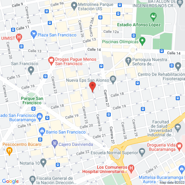 Map of Fundación Escuela Bíblica Emmaús
