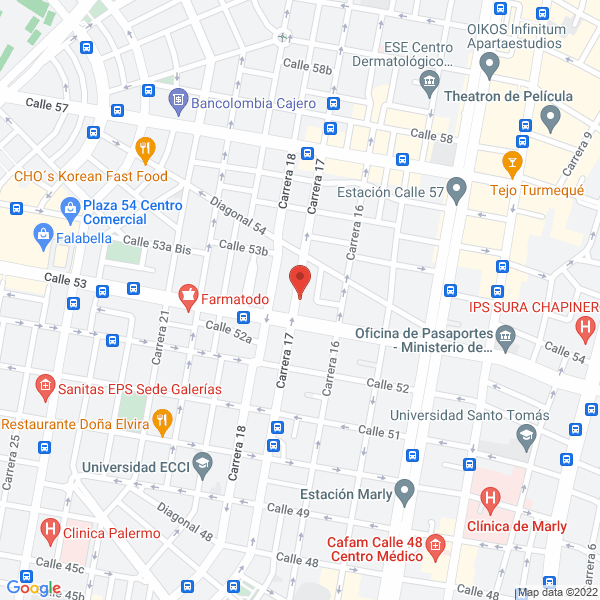 Mapa de Escuela De Arte Consciente Davinci