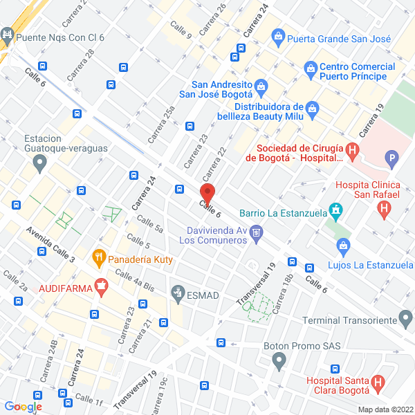 Mapa de Oil Shop S.A.S