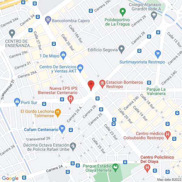 Mapa de Gm Eléctricos S.A.S.