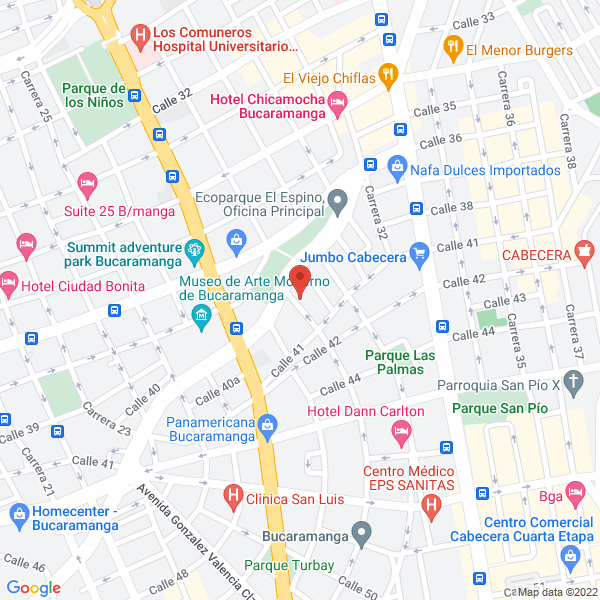 Map of Dr. Martín Alberto Gómez Rueda