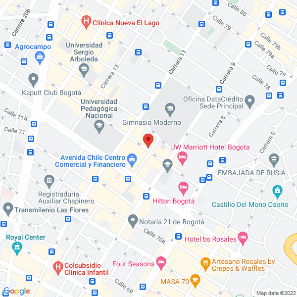 Mapa de Fundación Roberto Michelsen Lombana