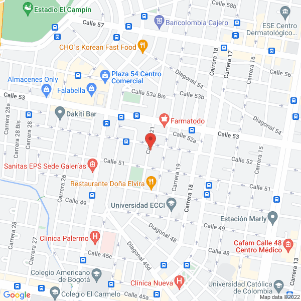 Mapa de Fundación Secom