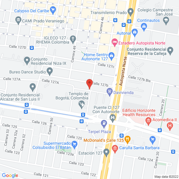 Mapa de Fundación Simmon