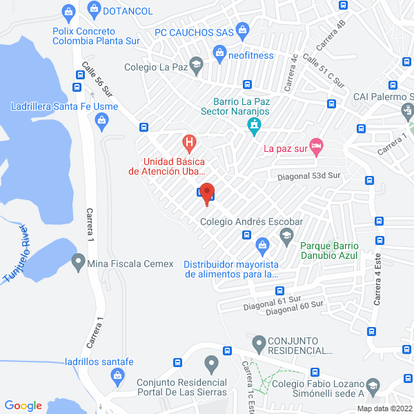 Mapa de Fundación Social Sembrando Caminos
