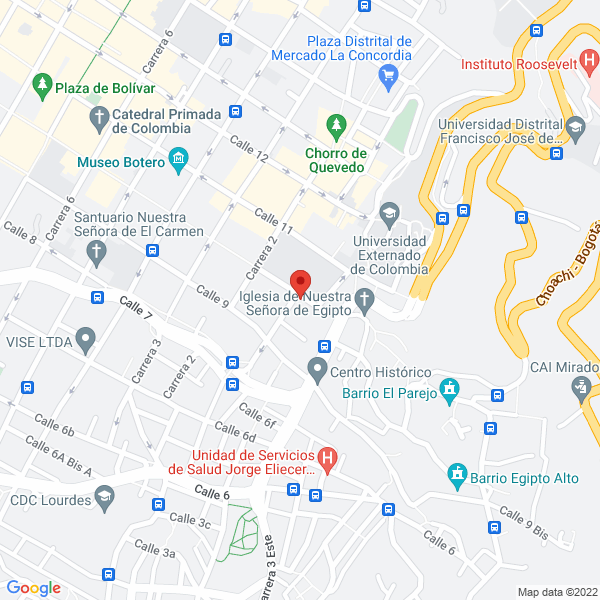 Mapa de Fundación Teatro Taller Colombia
