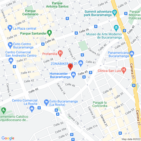Map of Fundación Educativa Y Técnica Hacia El Progreso Industrial - Fundetec