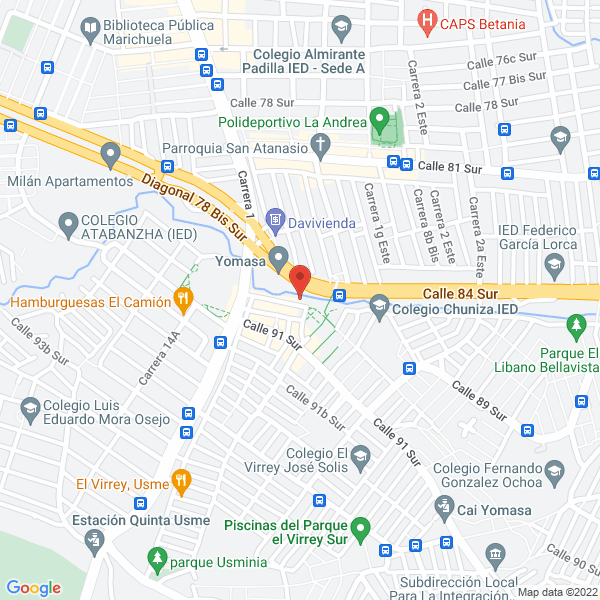 Mapa de Espumas Y Colchones De América S.A.S.
