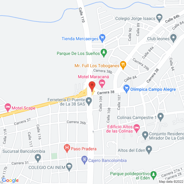Map of Estación De Servicio El Parque S.A.S.