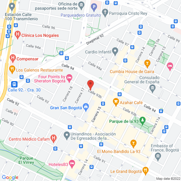 Mapa de Hipotek S.A.S.