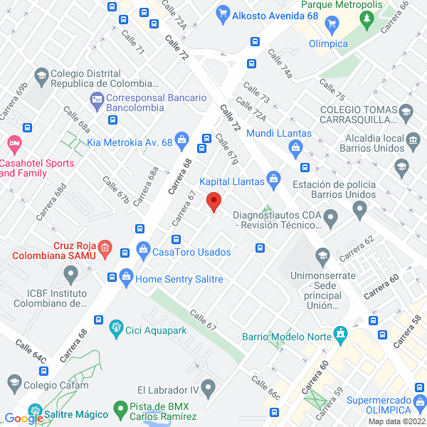 Mapa de Fundación Canitas Doradas