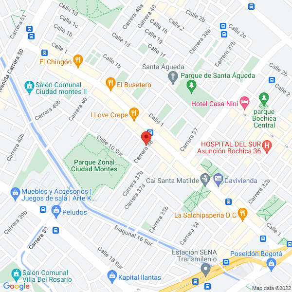 Mapa de Hogar Infantíl El Tamborcito Encantado