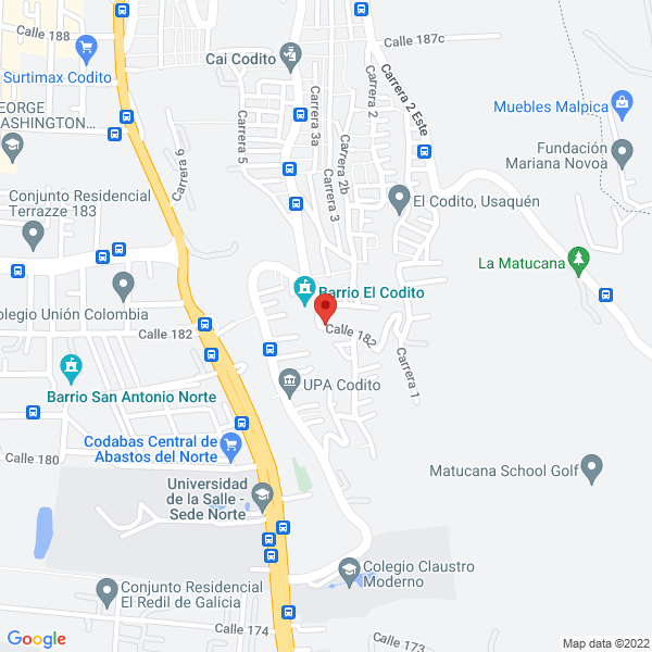 Mapa de Hogar Infantil Estrella De Oriente
