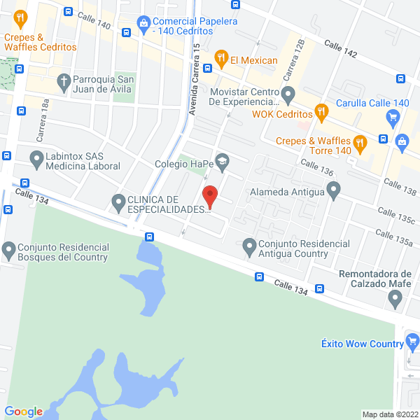 Mapa de Hogar Vida Grata