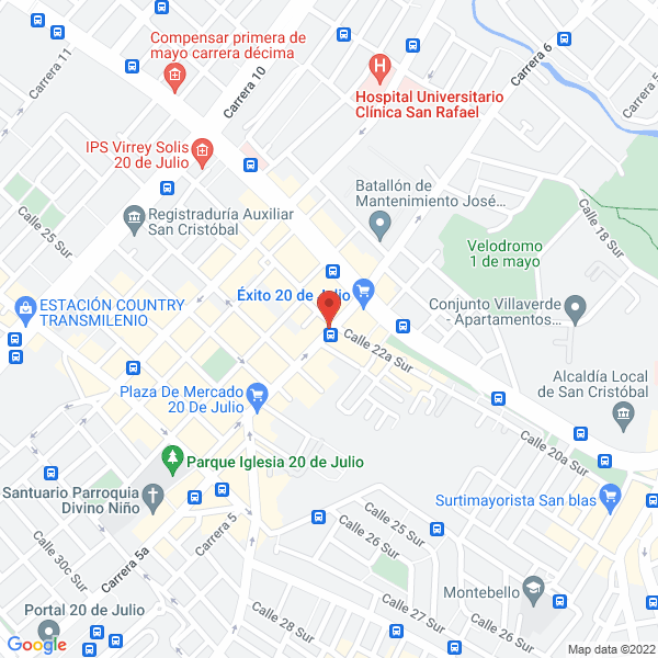 Mapa de La Parrilla Roja