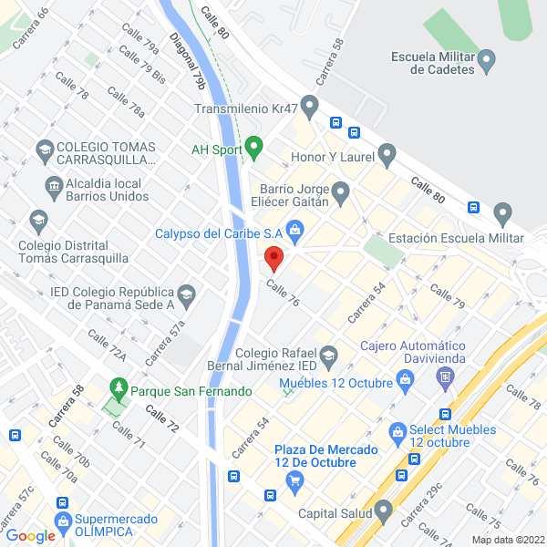 Mapa de Hojaldres Y Delicias Divali Ltda