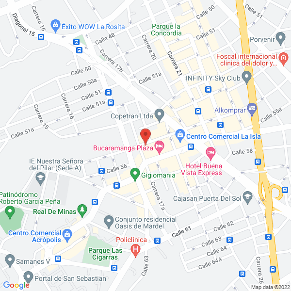 Map of Hotel Oro Negro