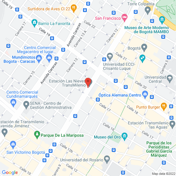 Mapa de Hotel Torre Central