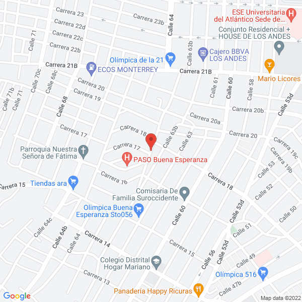 Map of Hotel Y Restaurante San Gil