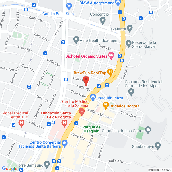 Mapa de Humana Vital Rehabilitación S.A.S.