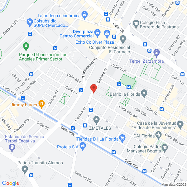 Mapa de Guantes Y Seguridad Industrial Gusein Ltda