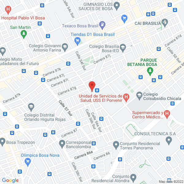 Mapa de Inamet S.A.S.