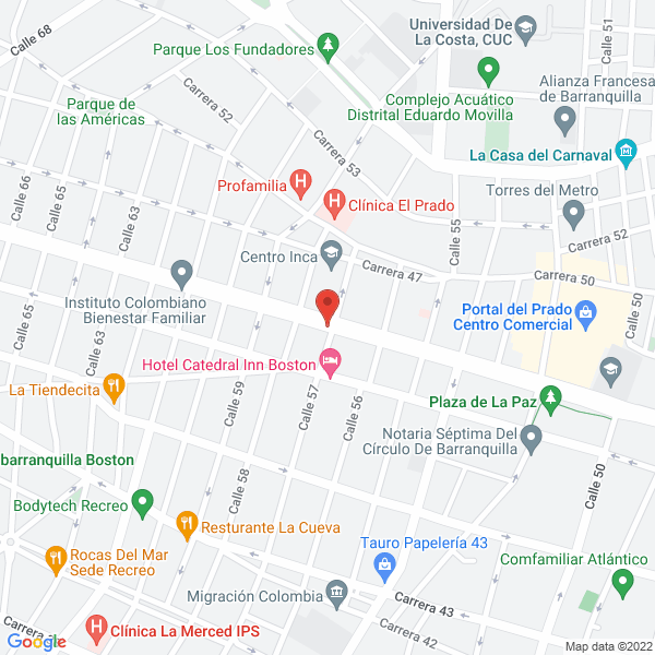 Map of Cocinas Incolcielos