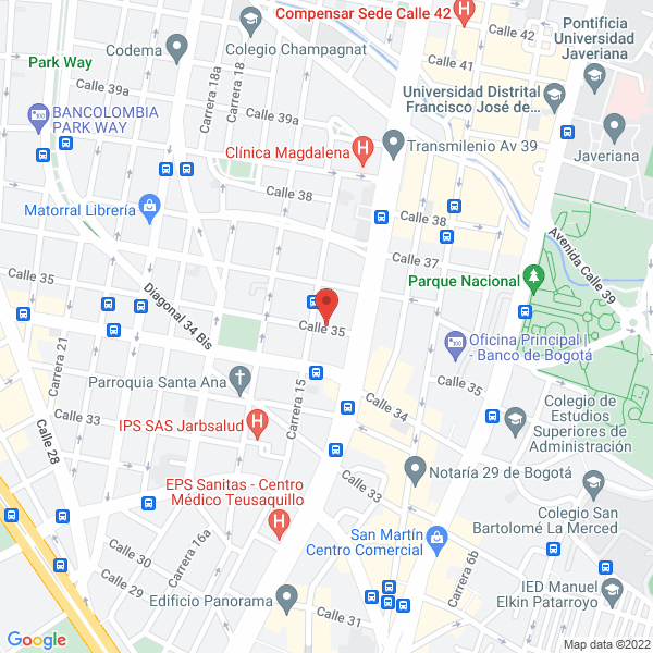 Mapa de Ingeniería Colombiana De Proyectos Ltda.