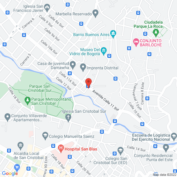Mapa de Indufieltros Ltda.