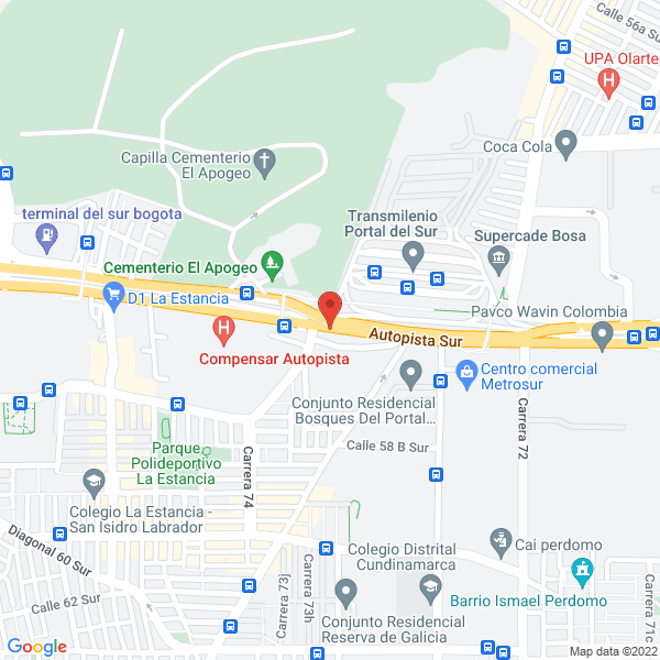 Mapa de Indugres Ltda.