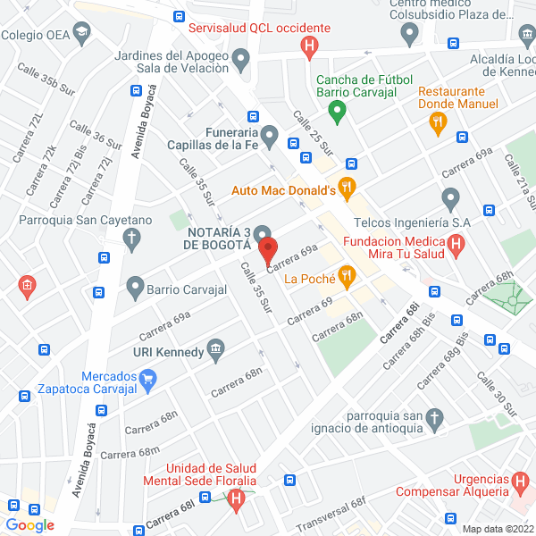Mapa de Indugricor