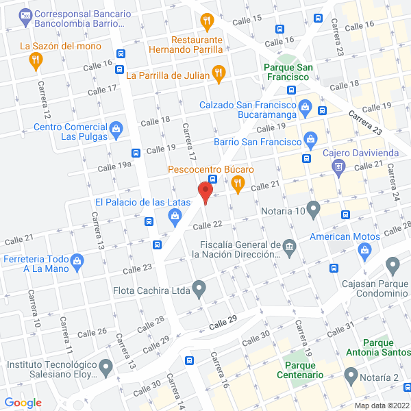 Map of Industria De Ruedas Ltda.