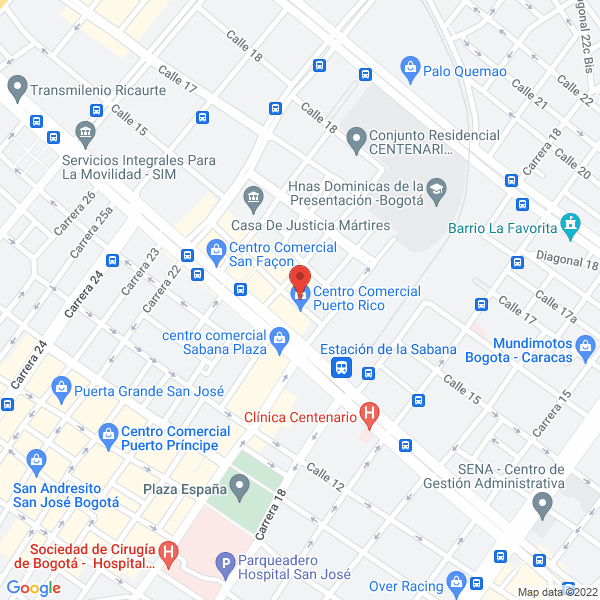 Mapa de Industria De Carretillas Pegaso Ltda.