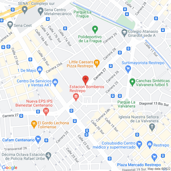 Mapa de Industria De Muebles Metalicos
