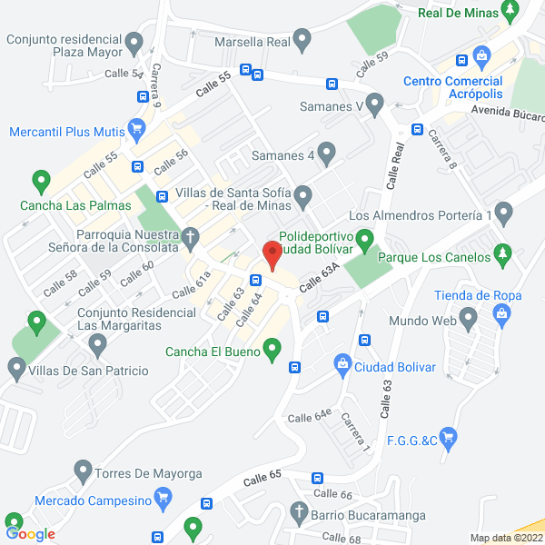 Map of Impresoras Ag Color