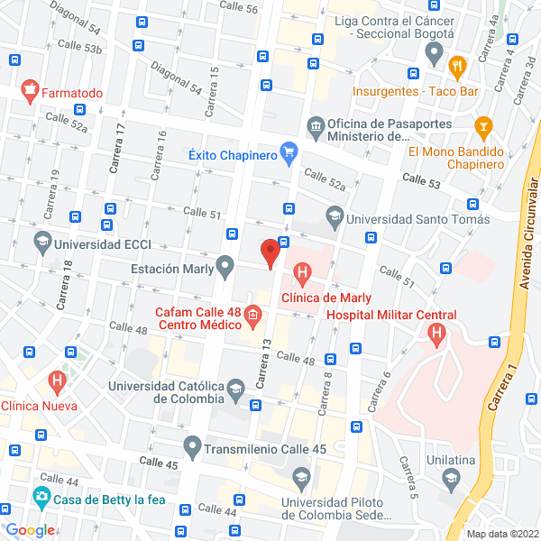 Mapa de Ingenieria Y Construcciones Intec Otm Ltda.