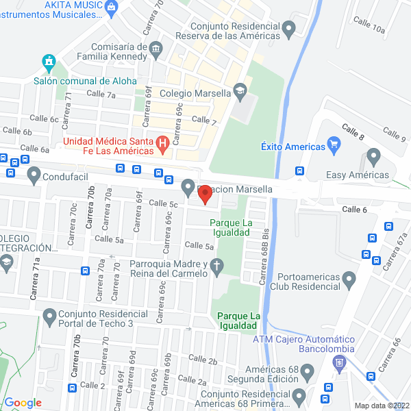 Mapa de Inhega Ingenieros S.A.S.