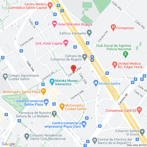 Mapa de Inilid Instituto Internacional De Liderazgo