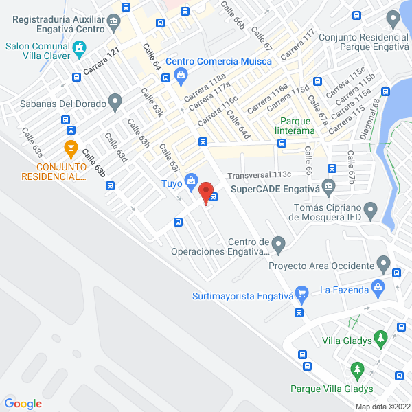 Mapa de Industria De Empaques Y Envases Ltda - Inen Ltda.