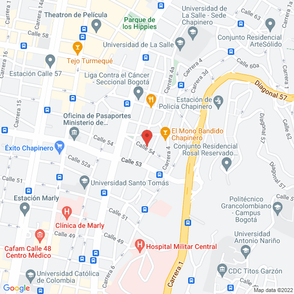 Mapa de Gesproyect S.A.
