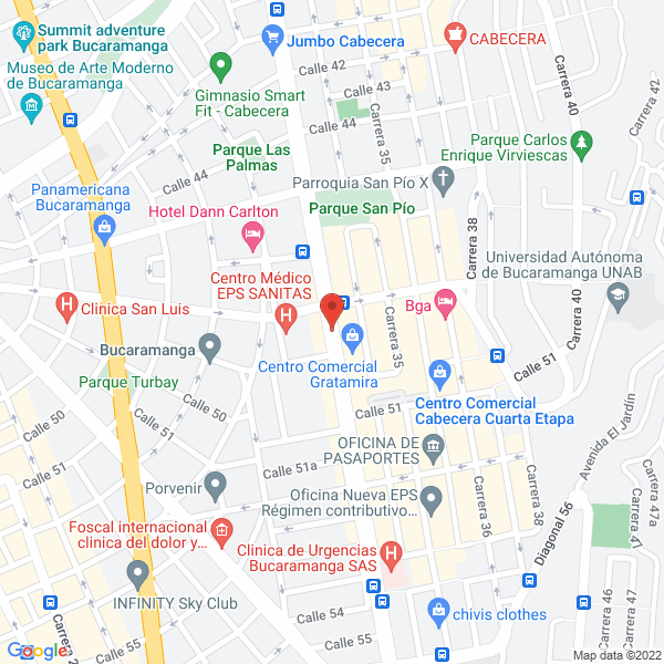 Map of Gestionar S.A.S.