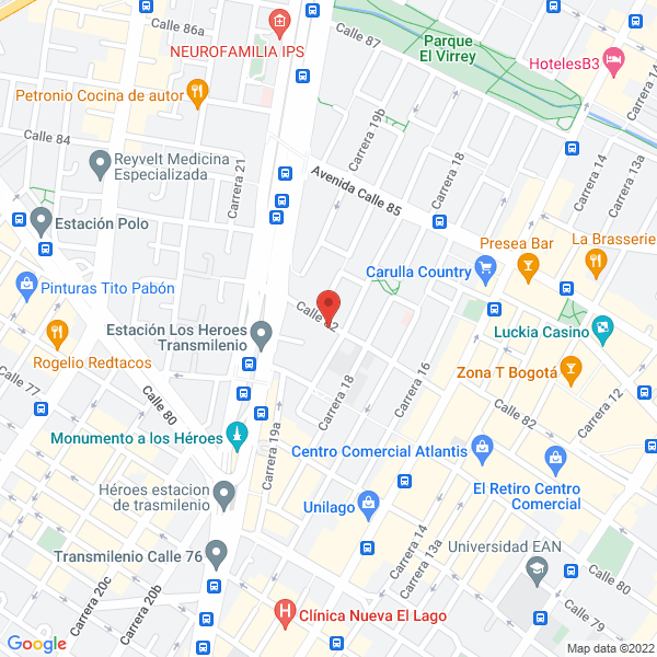 Mapa de Gigis S.A.S.
