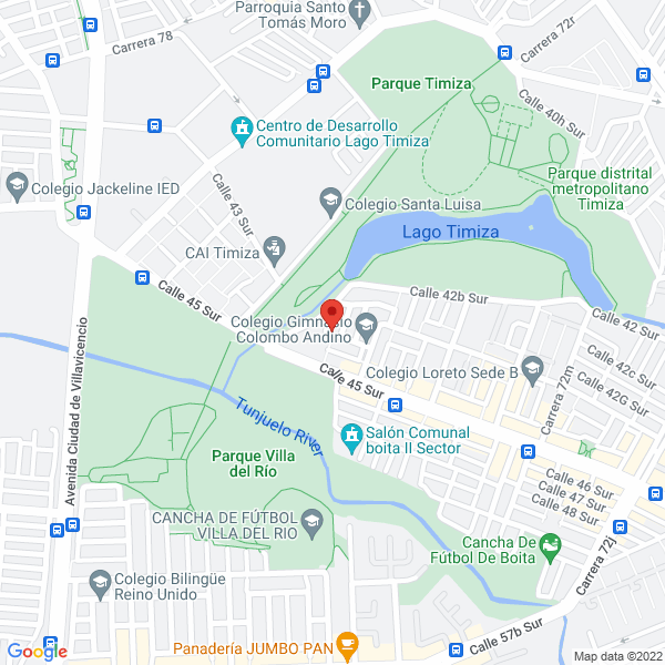 Mapa de Gimnasio Colombo Andino